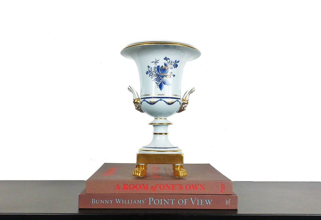 Grand vase à décor Extrême-Orient en porcelaine du Portugal Vista Alegre