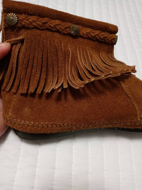 American Indian Pair of Women's Size 11 Brown Lea… - image 2