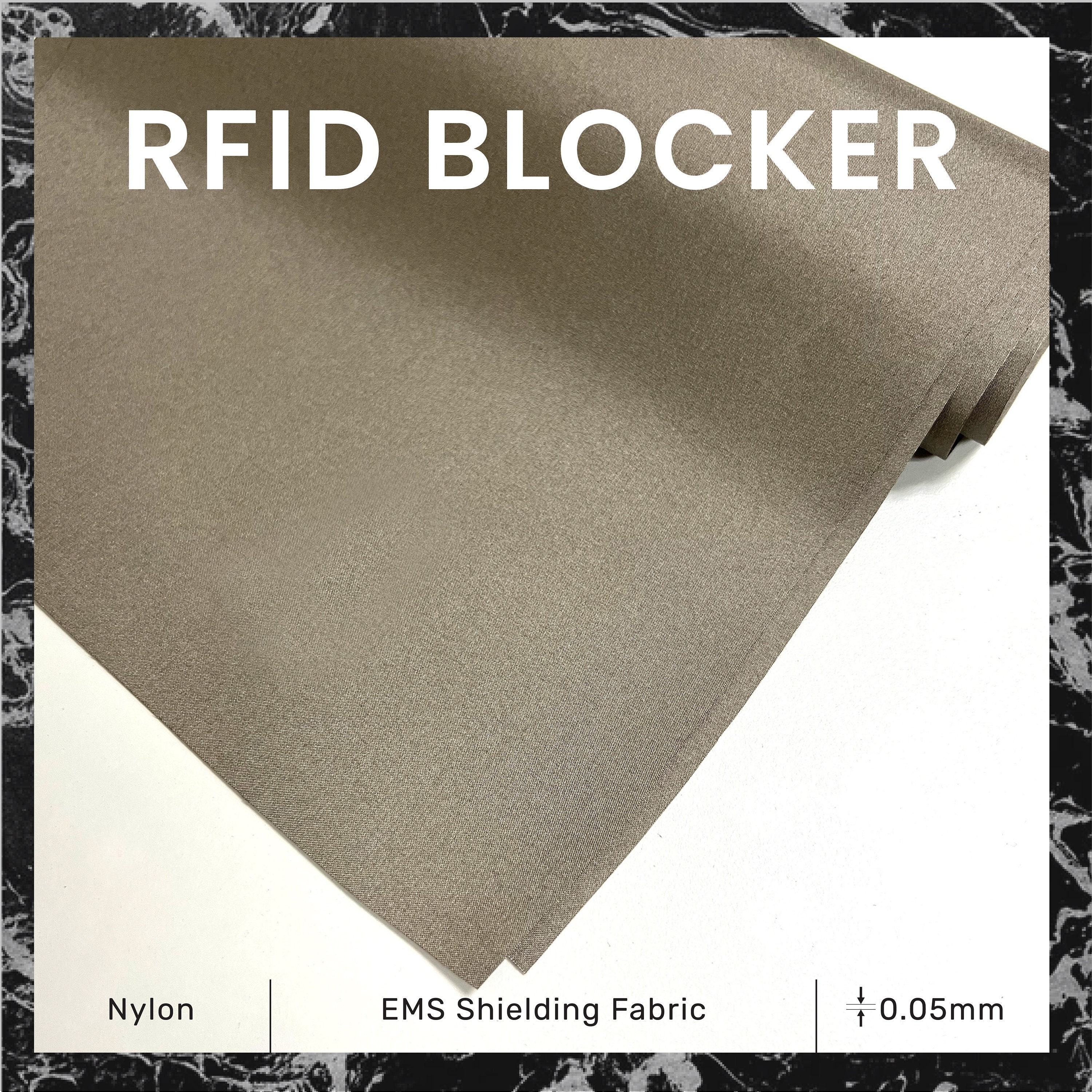 RFID Blocking Fabric Ripstop Nickle Copper Conduct RFID Blocking Wallet  Rfid Blocking Fabric