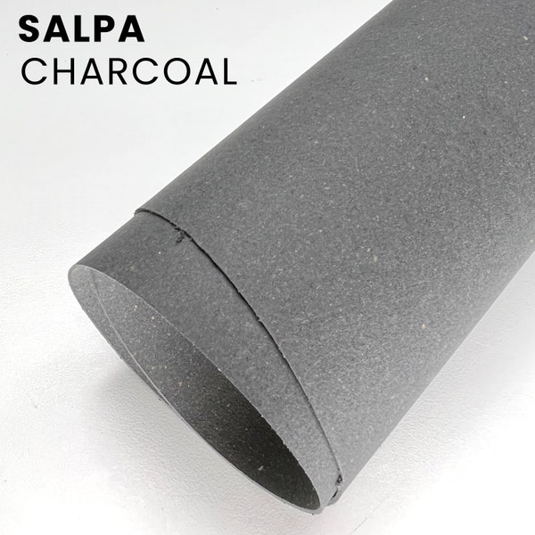 61" x 22" SALPA Bonded Leather (Charcoal) | Leather Reinforcement Material | Leather Backing Material