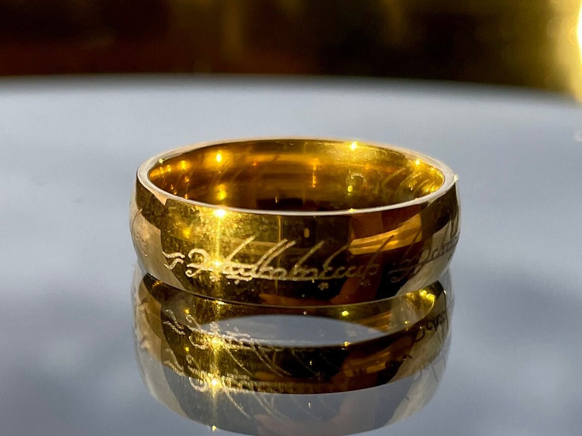 One Ring Ring of Power Ruling Ring Lord of the Rings Etsy UK