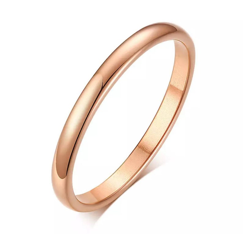 Stackable Minimalist Dainty Rings Mix and Match Gold, Silver, Black & Rose Gold Tarnish Resistant 2mm Band Black Friday Sale image 6