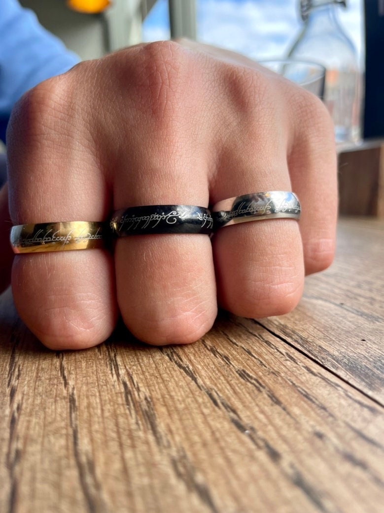 One Ring Ring of Power Ruling Ring Lord of the Rings Etsy UK