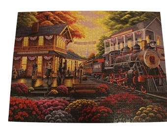 Puzzle 1000 pezzi Art Puzzle Travelling by Train 