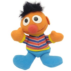 Vintage Mini Ernie Sesame Street Plush 3.5&quot;