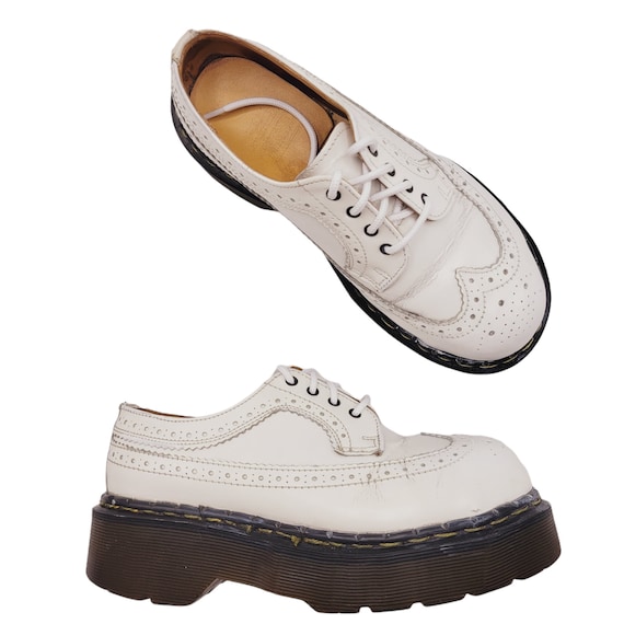 Vintage 90's Dr. Martens Steel Toe Brogue Wingtip Envy Sole