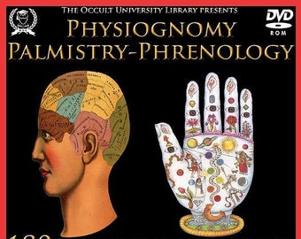 Palmistry - Phrenology - Physiognomy Book Scans - ebooks - Rare Vintage