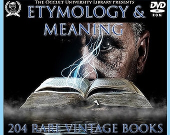 Etymology & Meaning Book Scans - ebooks -