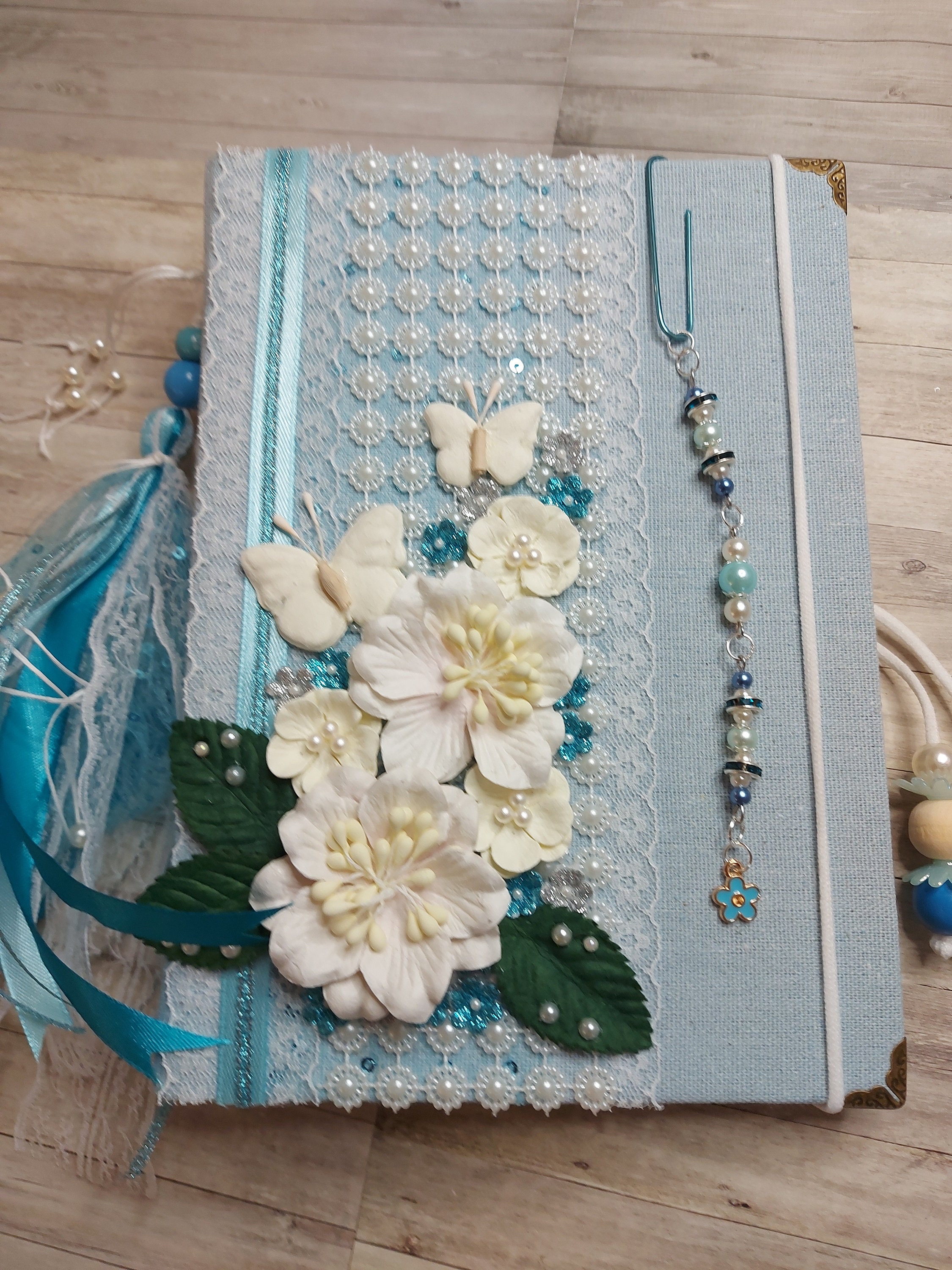 Beautiful Colour Blue Handmade Journal Book - Etsy UK