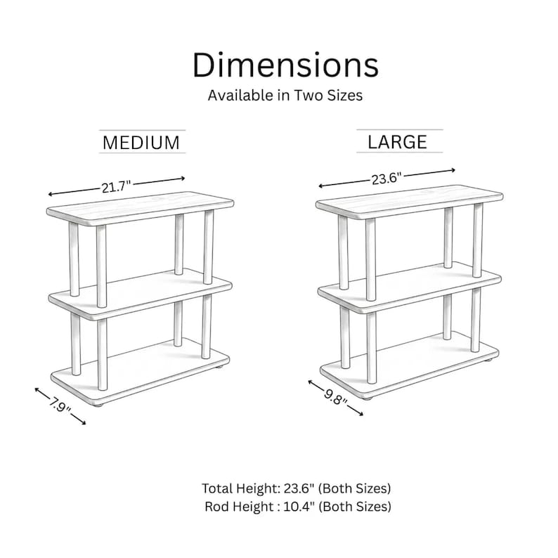 Mesa lateral estreita de madeira maciça com 3 níveis: Organizador de livros compacto que economiza espaço, ideal para ambientes pequenos, perfeito para usar ao lado do sofá. imagem 3