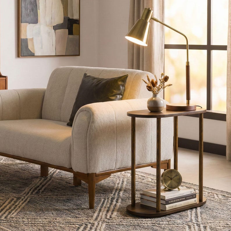 Solid Wood Narrow Side Table

Slim Living Room Two Tier End Table | Space Saver Coffee Table Organizer

Bring warmth, simplicity, and functionality into your living space with this handmade solid wood narrow side table.
Designed for modern homes and small spaces, this slim end table fits perfectly next to sofas, couches, or beds. ✨

Minimalist design meets everyday practicality.