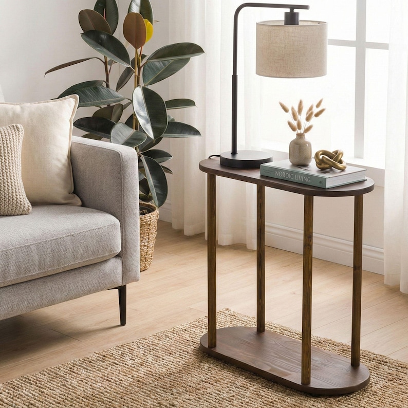 Solid Wood Narrow Side Table

Slim Living Room Two Tier End Table | Space Saver Coffee Table Organizer

Bring warmth, simplicity, and functionality into your living space with this handmade solid wood narrow side table.
Designed for modern homes and small spaces, this slim end table fits perfectly next to sofas, couches, or beds. ✨

Minimalist design meets everyday practicality.