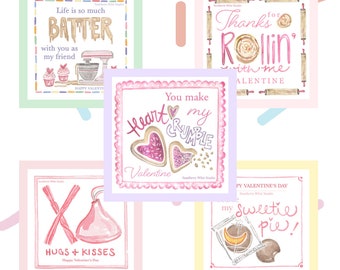 Punny Valentines | Sweet Treats Mix | Valentine Digital Download | Valentine Printables