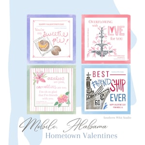 Punny Valentines | Hometown Edition (Mobile, Alabama) | Printable Valentines | Digital Download