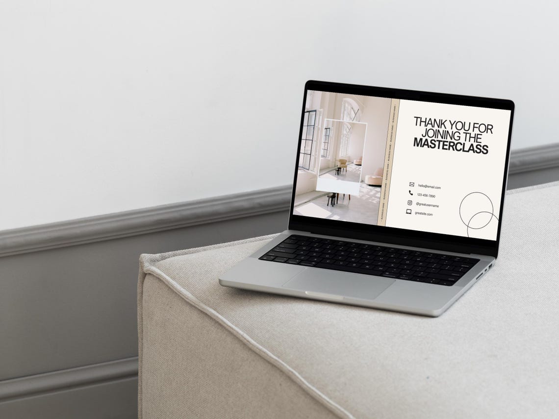 Canva Business Masterclass Template: Webinar Slide Deck - Etsy