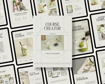 Canva Workbook Template: Coaching & Course Creation (US Letter, A4)