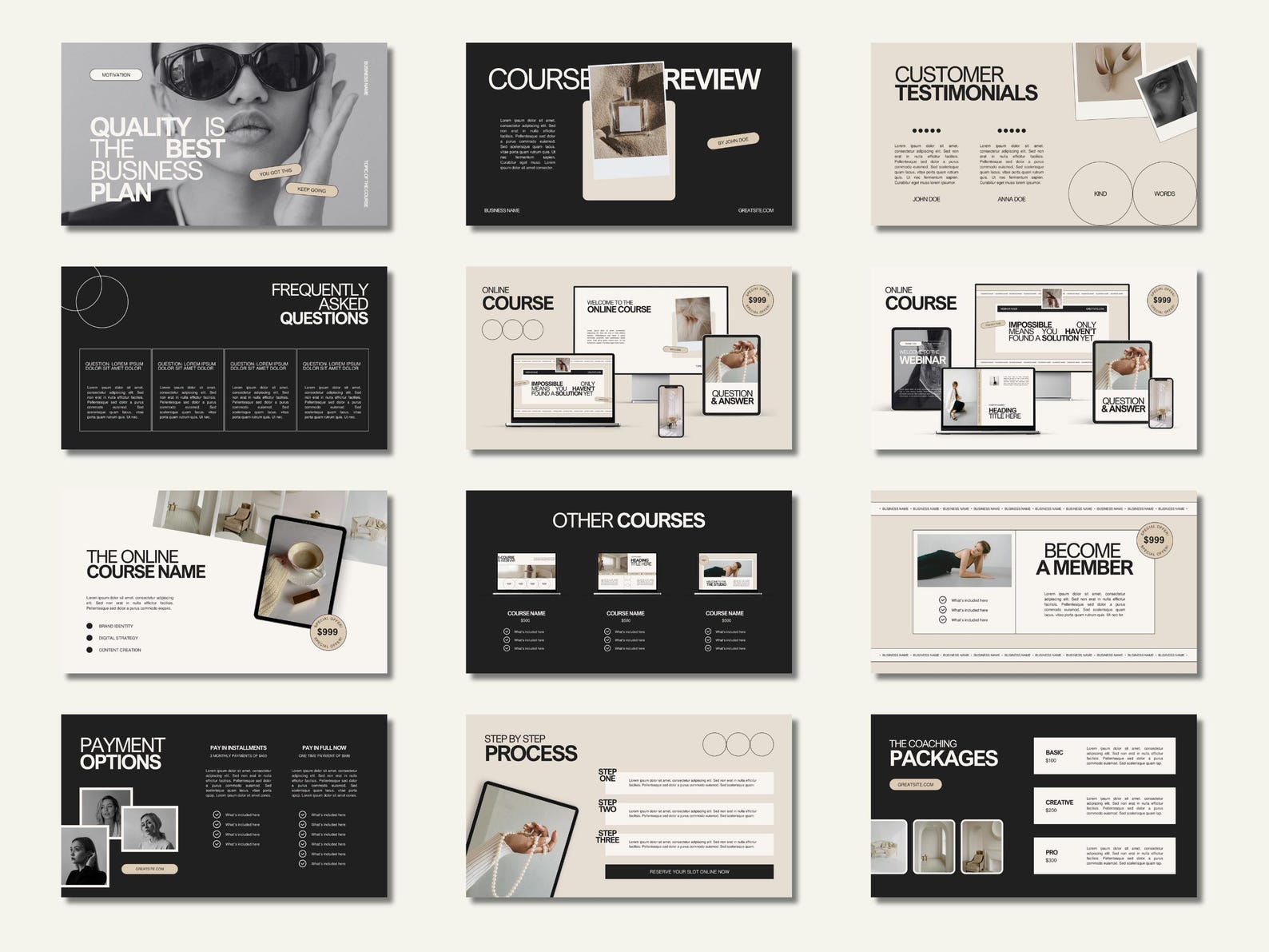 Canva Business Masterclass Template: Webinar Slide Deck - Etsy