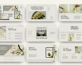 Plantilla de Canva para coach de negocios: diapositivas para seminarios web y cursos en línea