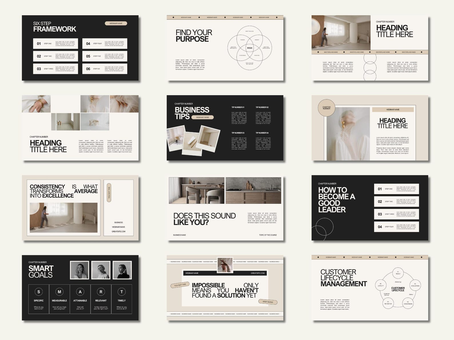 Canva Business Masterclass Template: Webinar Slide Deck - Etsy
