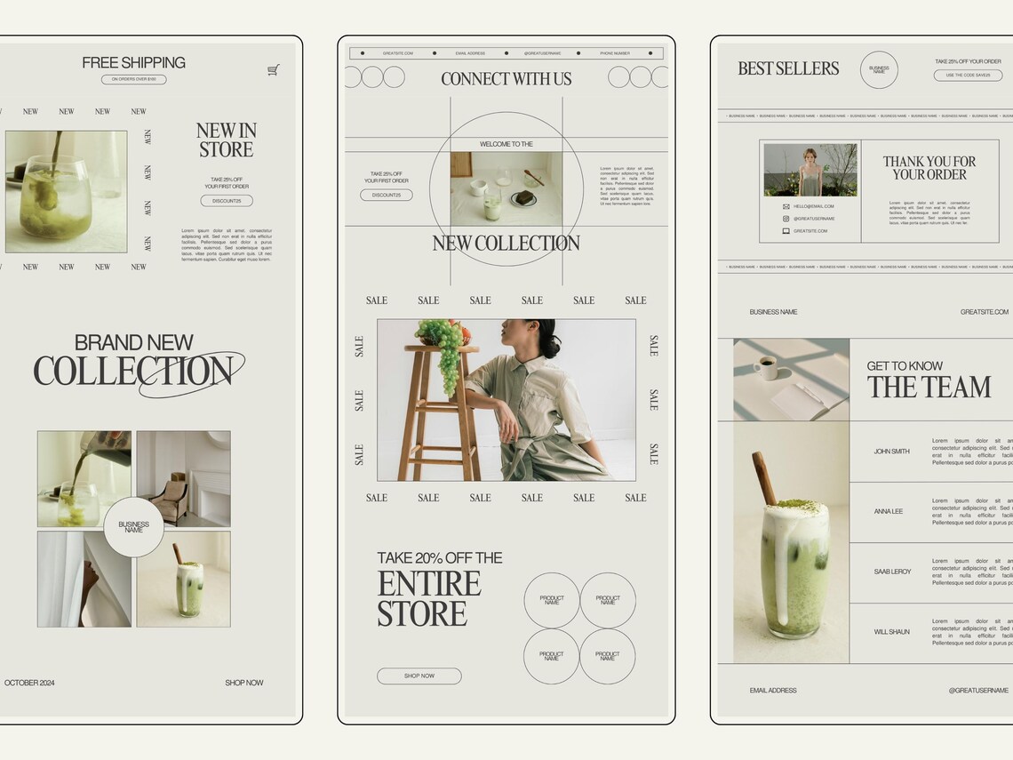 Modern Email Newsletter Template: Canva Editorial Design (digital ...