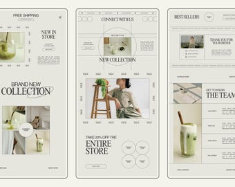 Modern Email Newsletter Template: Canva Editorial Design (Digital Download)