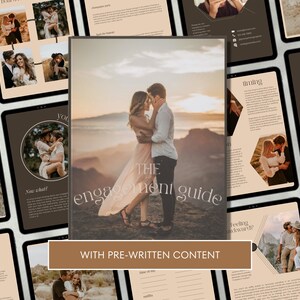 CANVA Client Engagement Session Style Guide with Content, Modern Pre-written Couples Session Guide, What to Wear, Editable Magazine Template