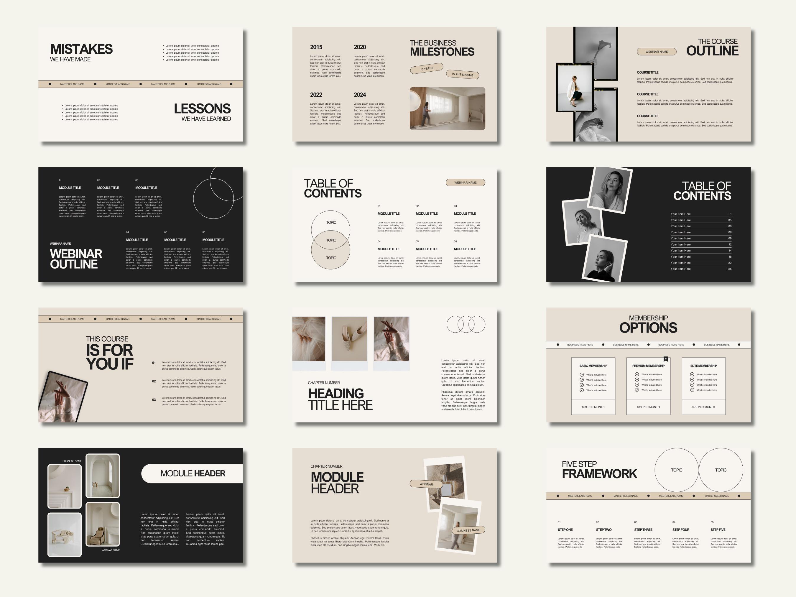 Canva Business Masterclass Template: Webinar Slide Deck - Etsy