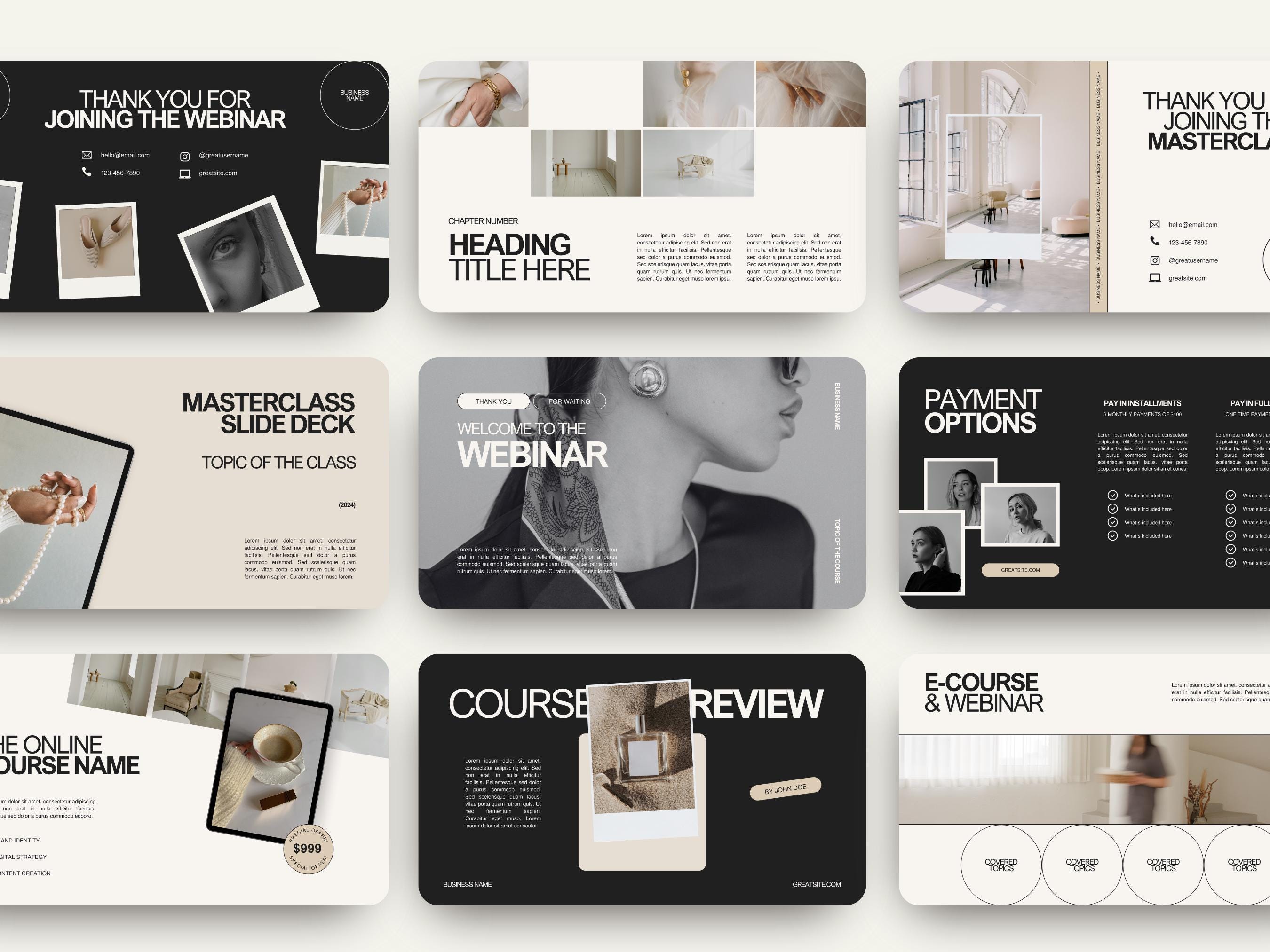 Canva Business Masterclass Template: Webinar Slide Deck - Etsy