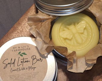 Solid Lotion Bar (Coconut Water & Mango)