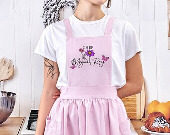 Personalized Handmade Gift for Women Custom Pinafore Apron
