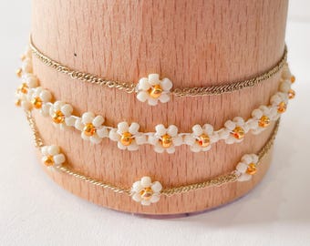 Daisy Chain Stacking Bracelets