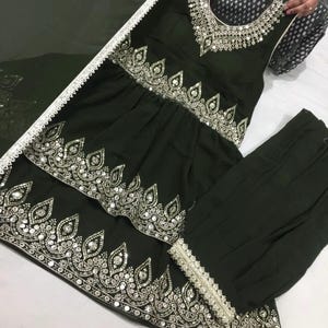 Punjabi Sharrara For Women Indian Designer Wedding Wear Party Wear function Wear Reception Wear Chaniya Choli bollywood Style Indian outfits