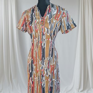 1960&#39;s print shift dress
