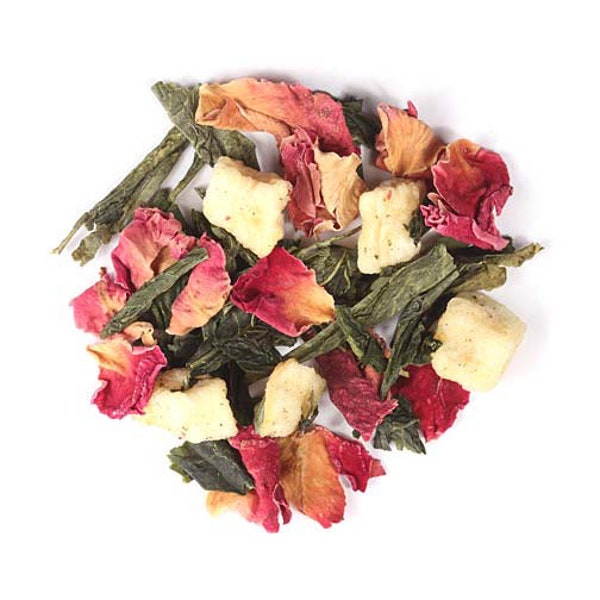 Lychee Rose Green Tea | Free Shipping And Gift Over 35+ | 2oz Brews 30 Cups | by Superior Spice & Tea |