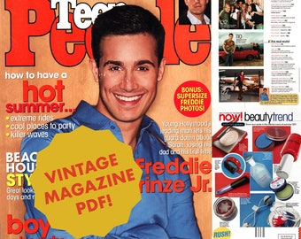 Teen People Juin Juillet 2001 FULL vintage Magazine PDF - Produit numérique