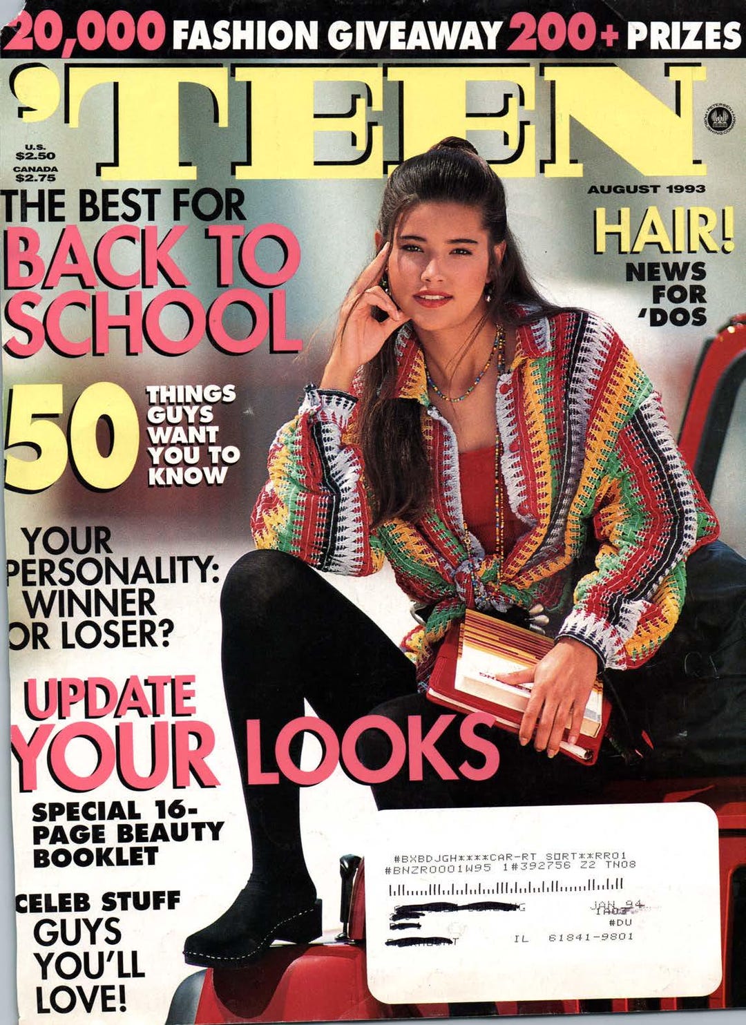 Teen Magazine - August 1993 -- FULL Vintage Magazine PDF - Digital
