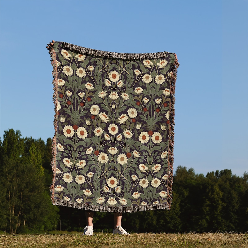 Woven Throw Blanket - Etsy - Woven Fabric Throw Blanket Designs For Nyc Living Rooms