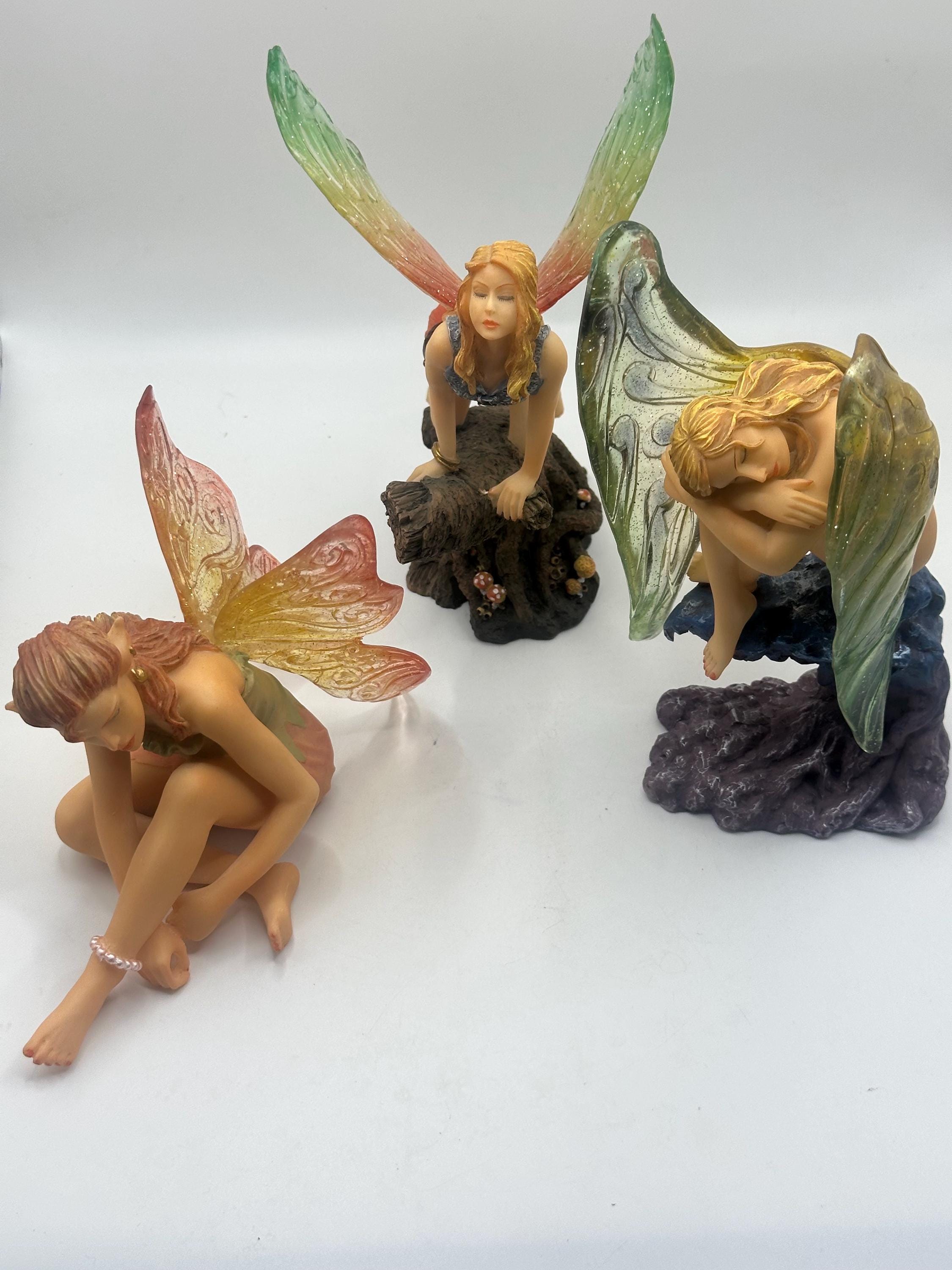 Lot of 3 Stunning Top Collection Fairies with Iridescent Wings