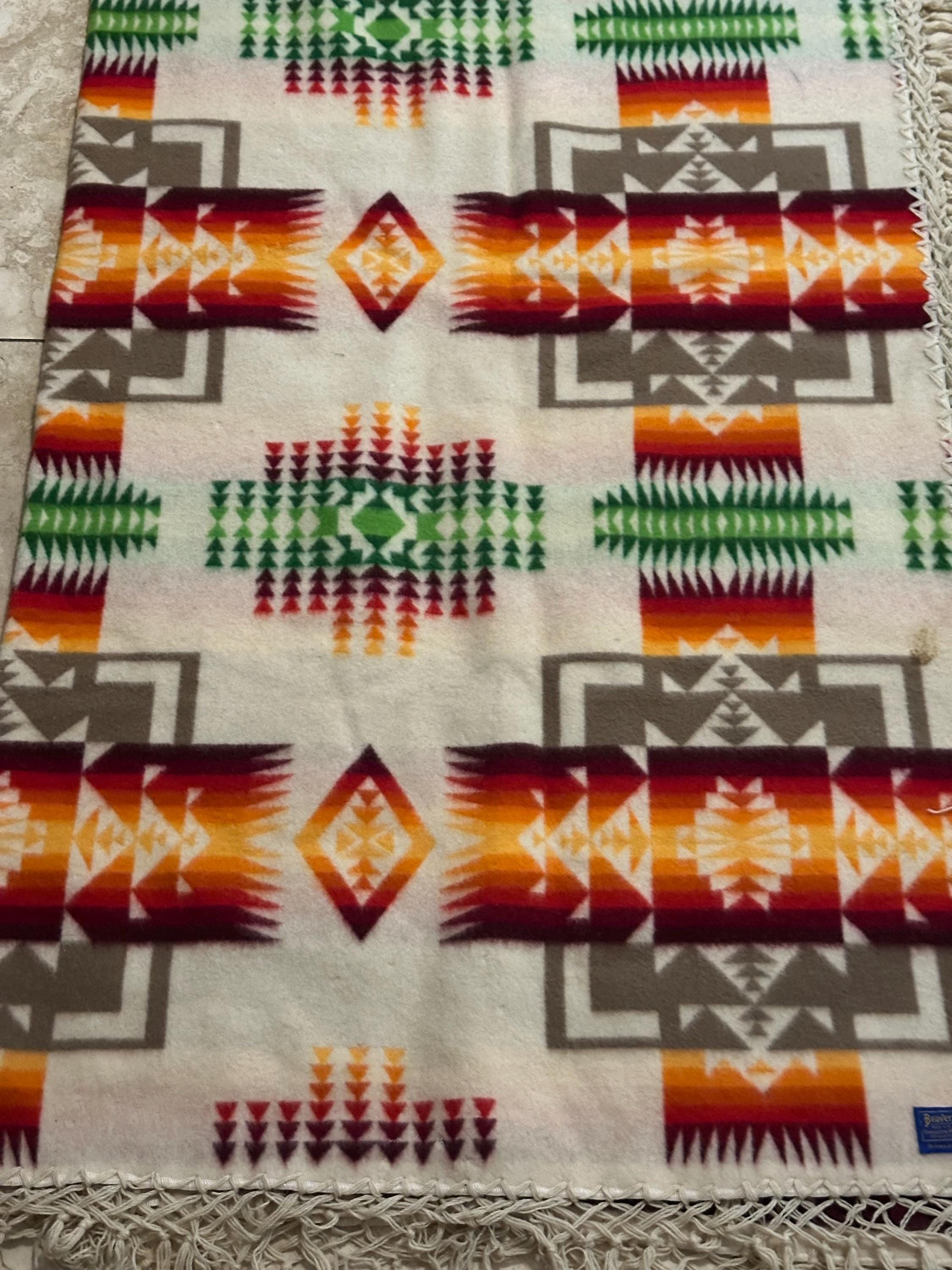 Beaver state マット PENDLETON Vintage Pendleton Wool Beaver State Blanket Chief Navajo Fringe