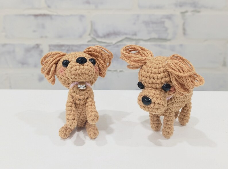 Cute Dog Puppy Figures Handmade Crochet Weiner Dog Etsy