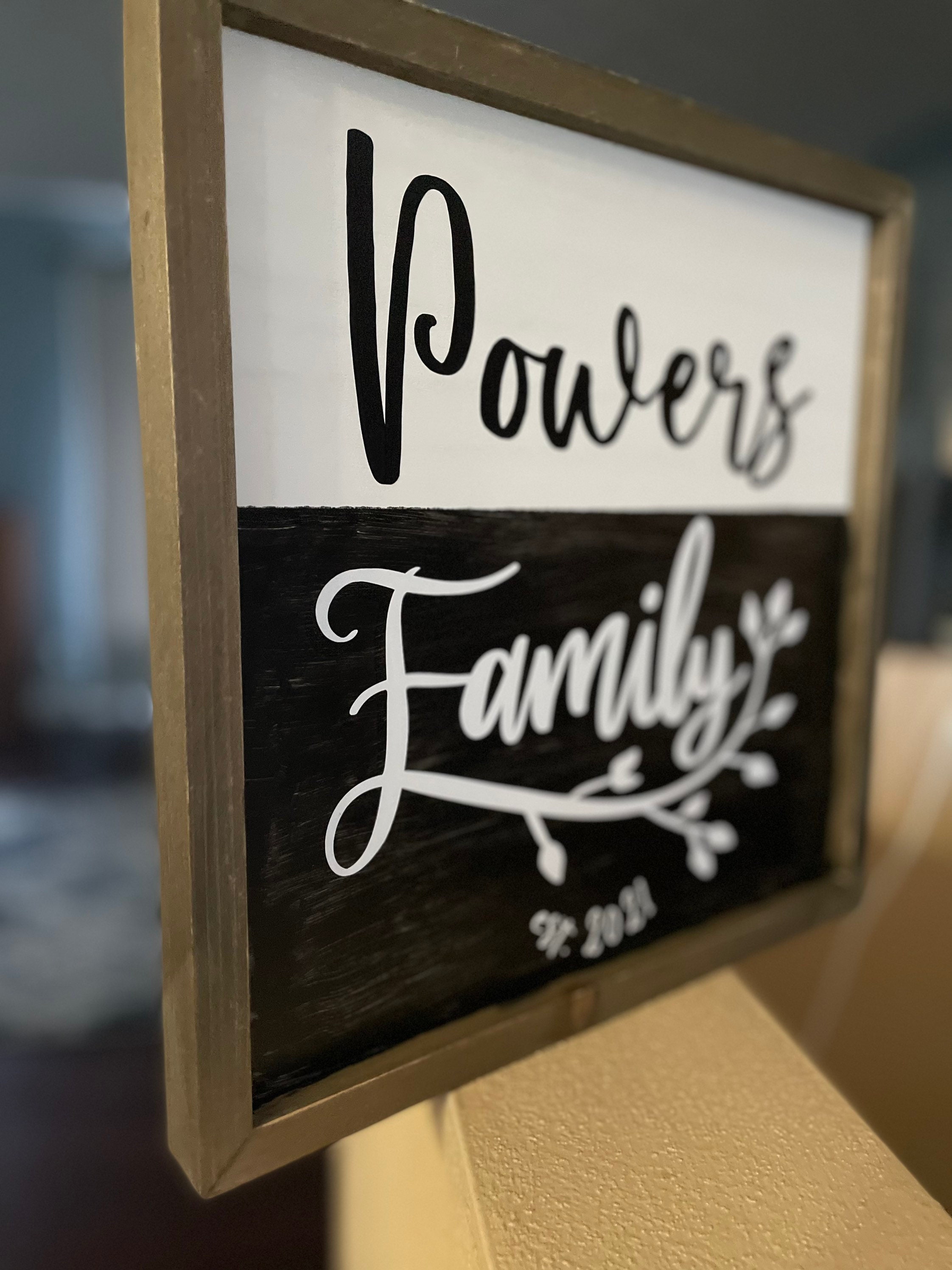 Personalized Family Established Sign-perfect for a Housewarming Gift ...