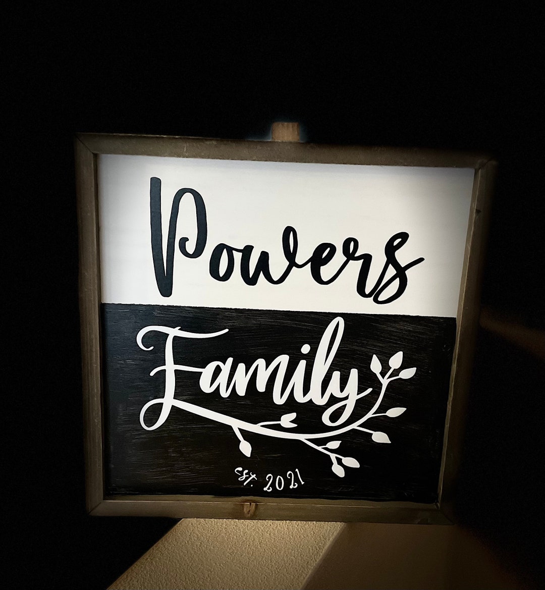 Personalized Family Established Sign-perfect for a Housewarming Gift ...