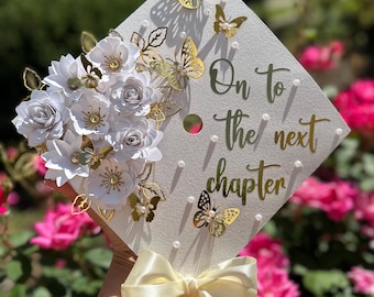 Custom graduation cap topper, graduation cap, graduation cap decor, personalized grad cap, class of 2025, grad cap topper, grad gift