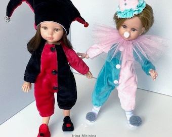 PDF pattern jumpsuit for 13" doll for Paola Reina and other 13-14" dolls