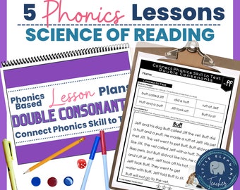 Reading Curriculum - Floss Rule FLSZ Phonics Printable Worksheets, Lessons and Games | Decodable Passages | Science of Reading