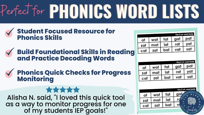 CVC Word Lists - Phonics Printable Cards - Phonics Word Lists Word ...