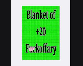 Blanket of f-offary C2C crochet pattern