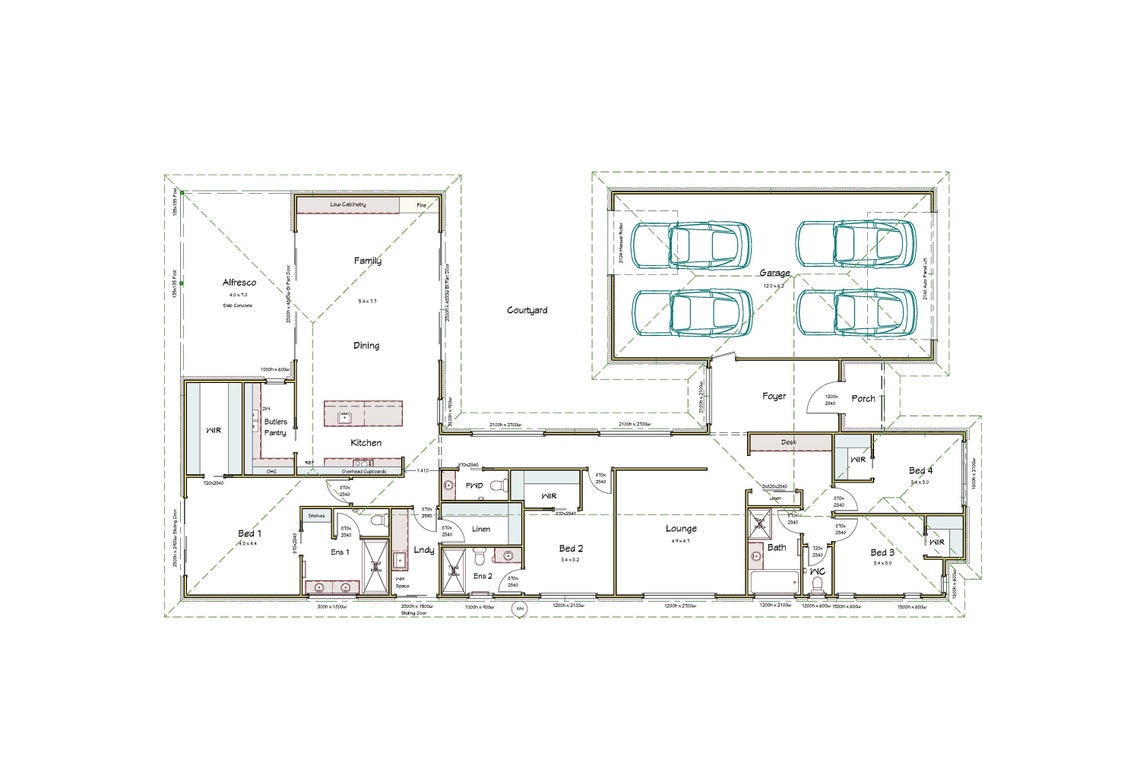 Curated visual reference: Gallery Detail: Courtyard Home 4 Car Garage Resort Villa