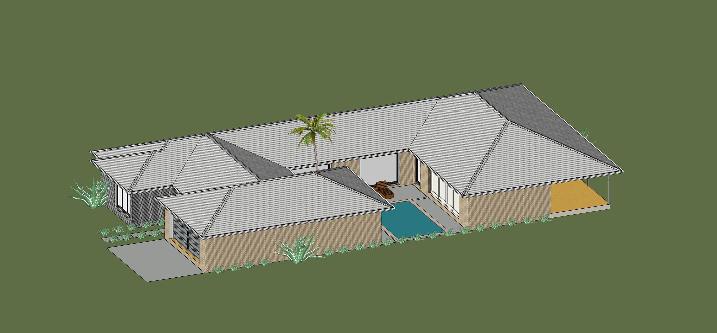 Curated visual reference: Visual Reference: Courtyard Home 4 Car Garage Resort Villa