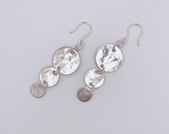 Textuerd  disc earring